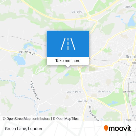 Green Lane map