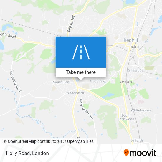 Holly Road map