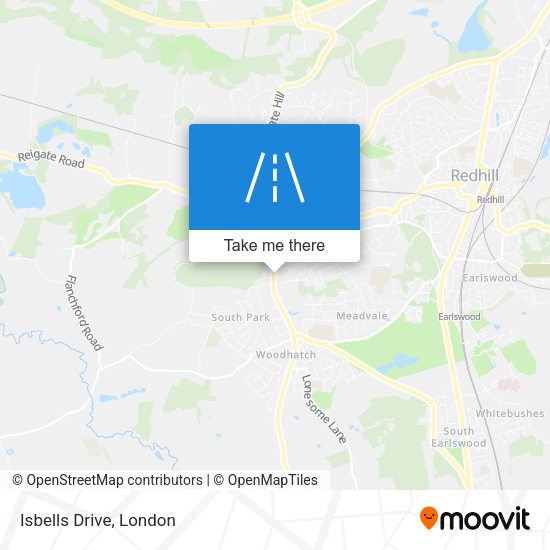 Isbells Drive map