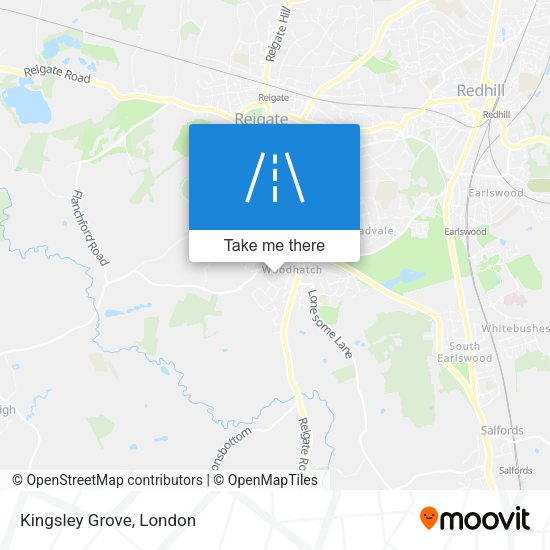 Kingsley Grove map
