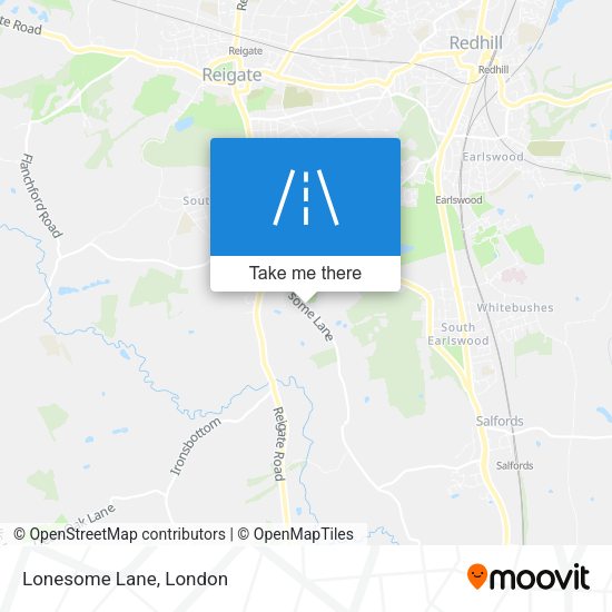 Lonesome Lane map