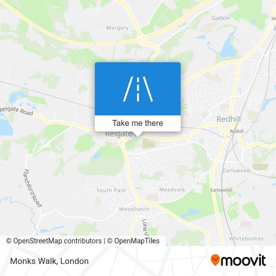 Monks Walk map