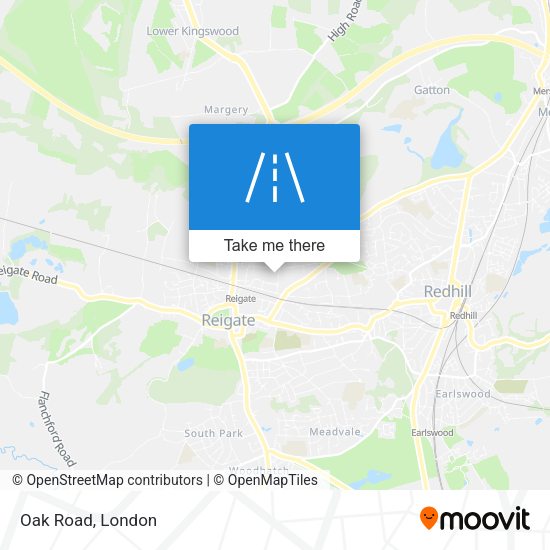 Oak Road map