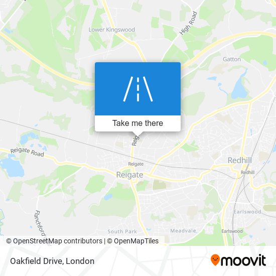 Oakfield Drive map