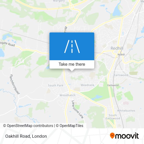 Oakhill Road map