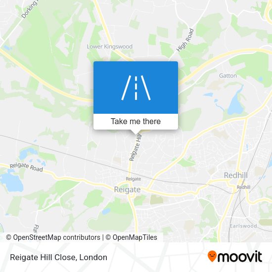 Reigate Hill Close map