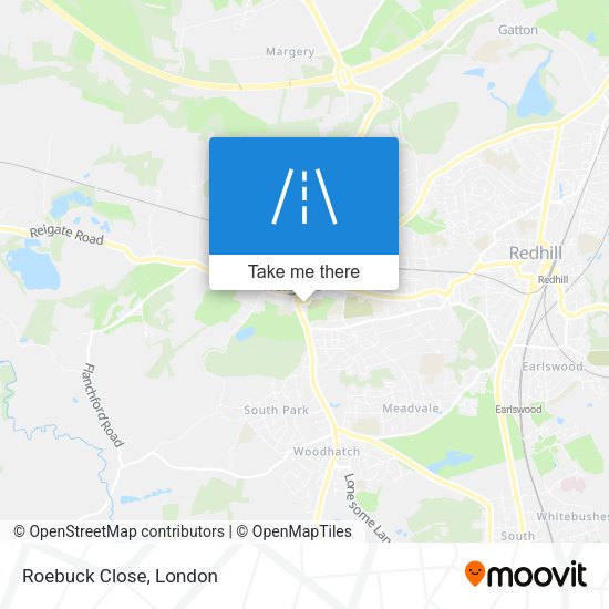 Roebuck Close map