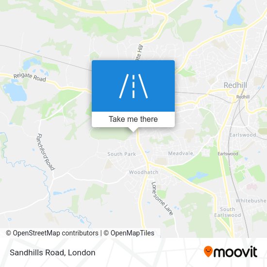 Sandhills Road map