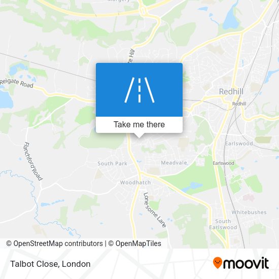 Talbot Close map