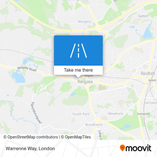 Warrenne Way map