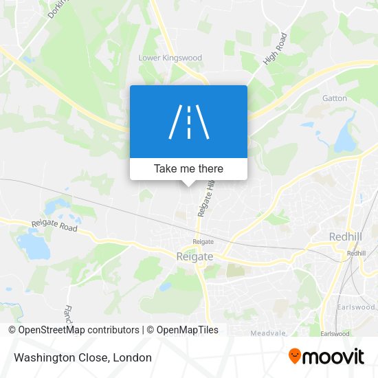 Washington Close map