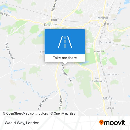 Weald Way map