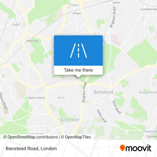Banstead Road map