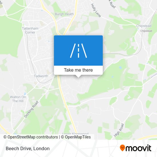Beech Drive map