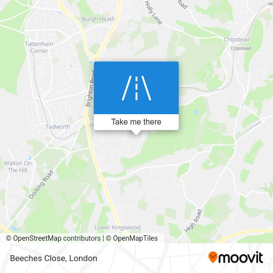 Beeches Close map
