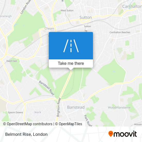Belmont Rise map