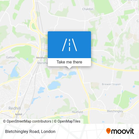 Bletchingley Road map