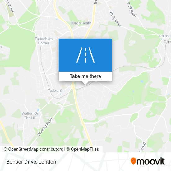 Bonsor Drive map