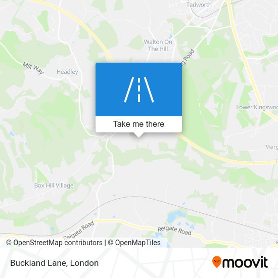 Buckland Lane map