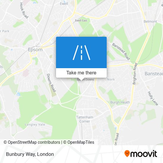 Bunbury Way map