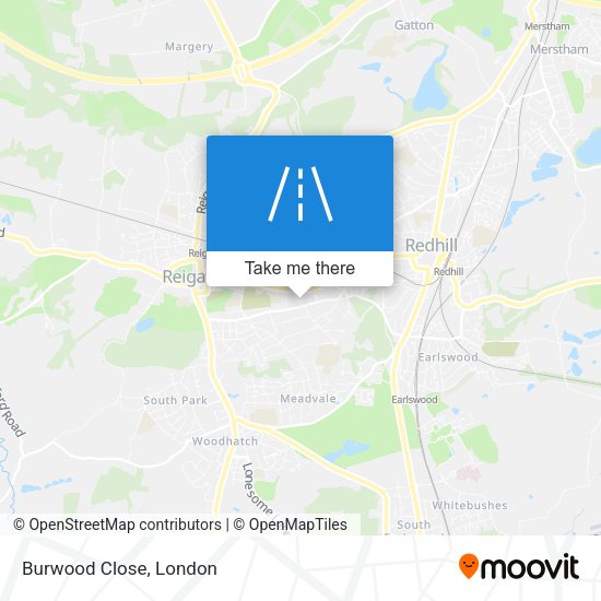 Burwood Close map