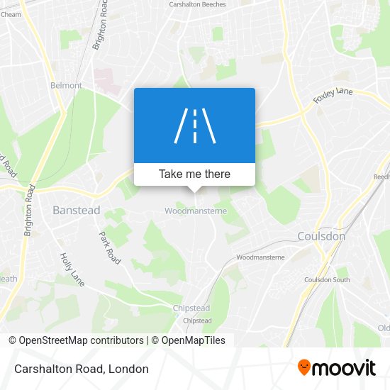Carshalton Road map