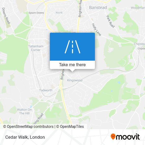 Cedar Walk map