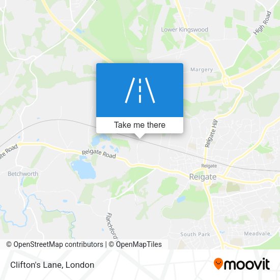 Clifton's Lane map