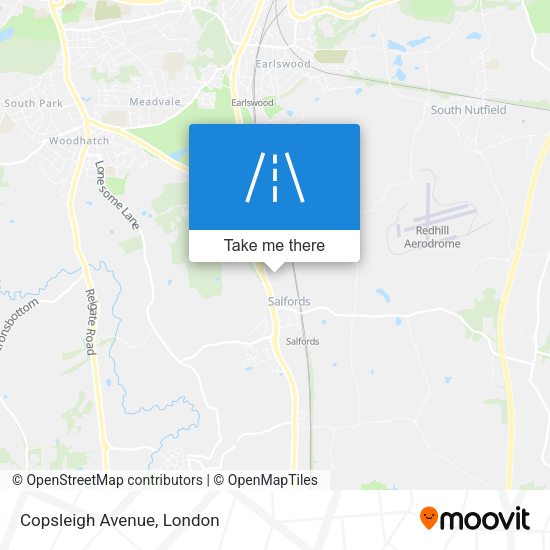 Copsleigh Avenue map