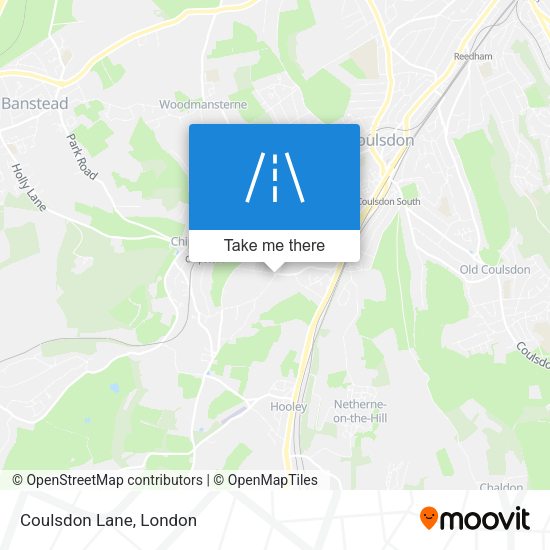 Coulsdon Lane map