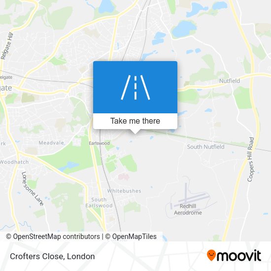 Crofters Close map