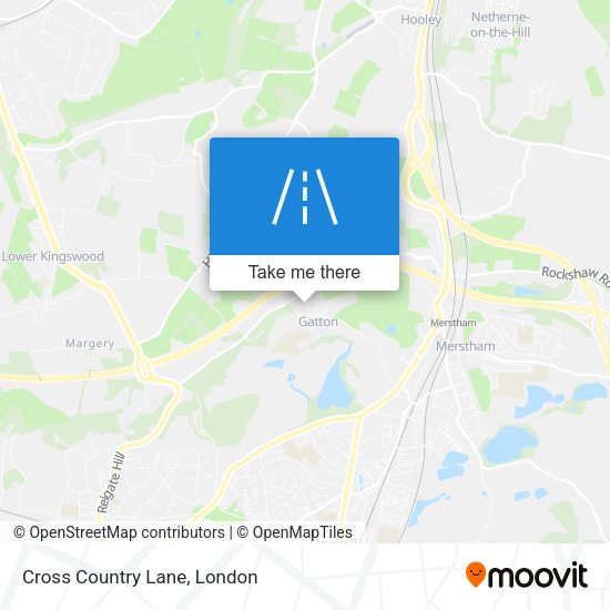 Cross Country Lane map