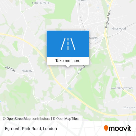 Egmontt Park Road map