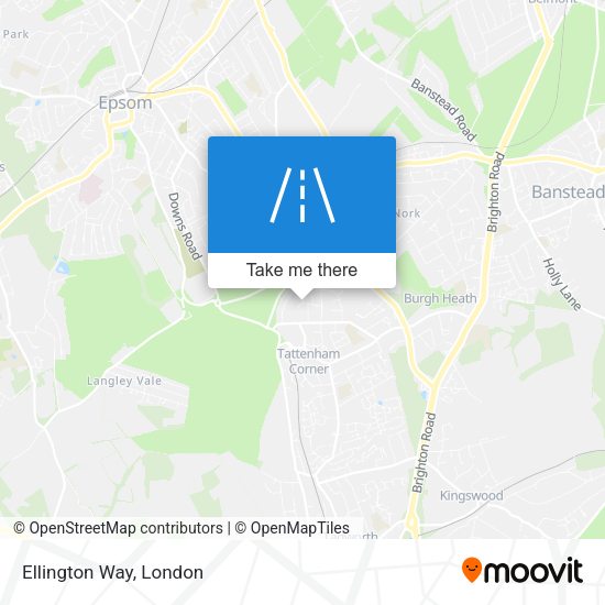 Ellington Way map