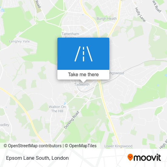 Epsom Lane South map