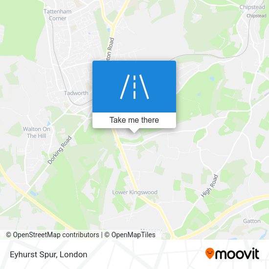Eyhurst Spur map