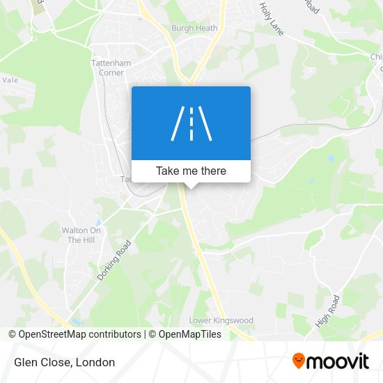 Glen Close map