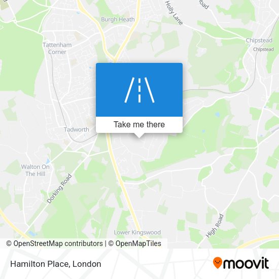 Hamilton Place map