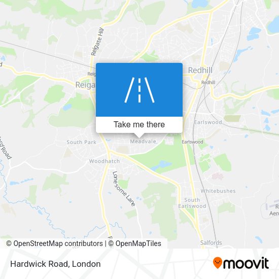 Hardwick Road map