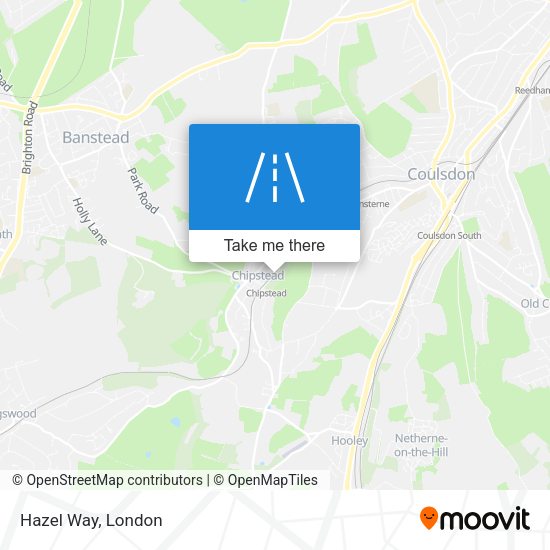 Hazel Way map