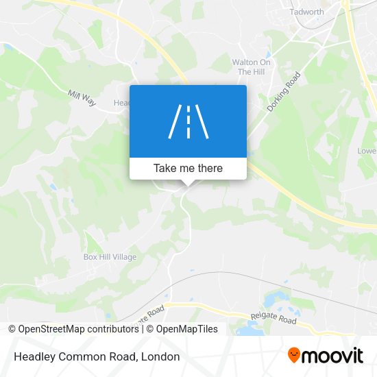 Headley Common Road map