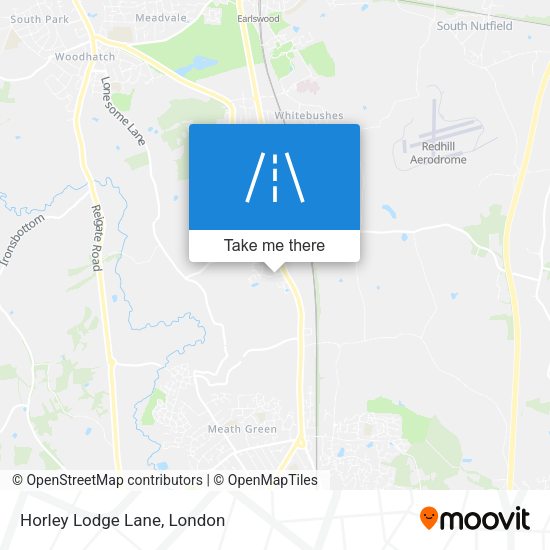 Horley Lodge Lane map