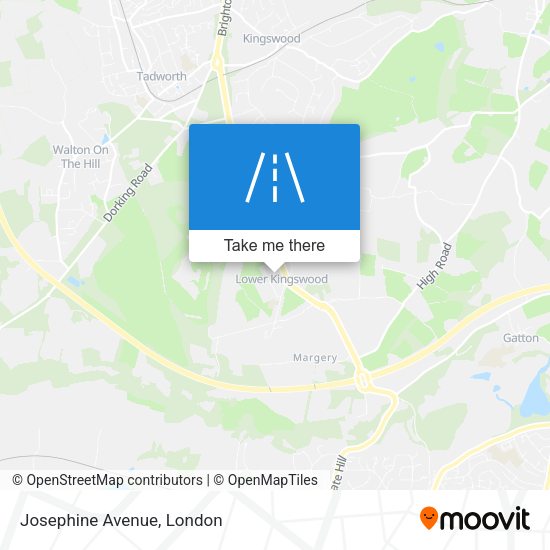 Josephine Avenue map