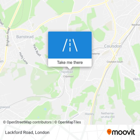 Lackford Road map