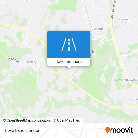 Love Lane map