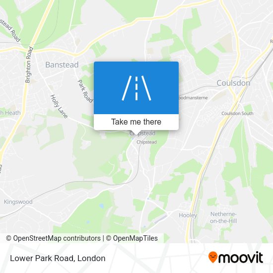 Lower Park Road map