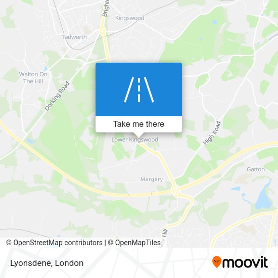 Lyonsdene map
