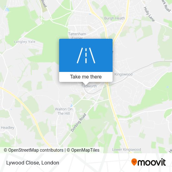 Lywood Close map