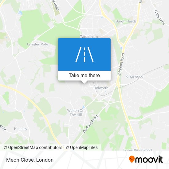 Meon Close map