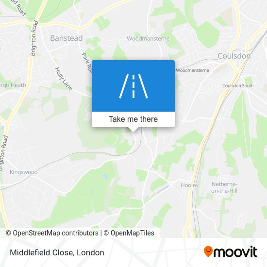 Middlefield Close map